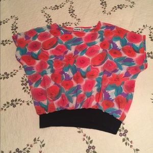 Floral print top